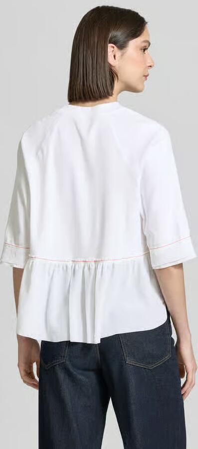 Marc Cain T-shirt met V-hals en 3 4-mouw