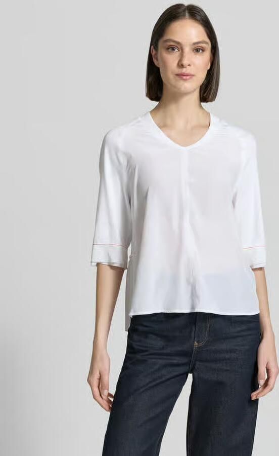 Marc Cain T-shirt met V-hals en 3 4-mouw - Foto 4
