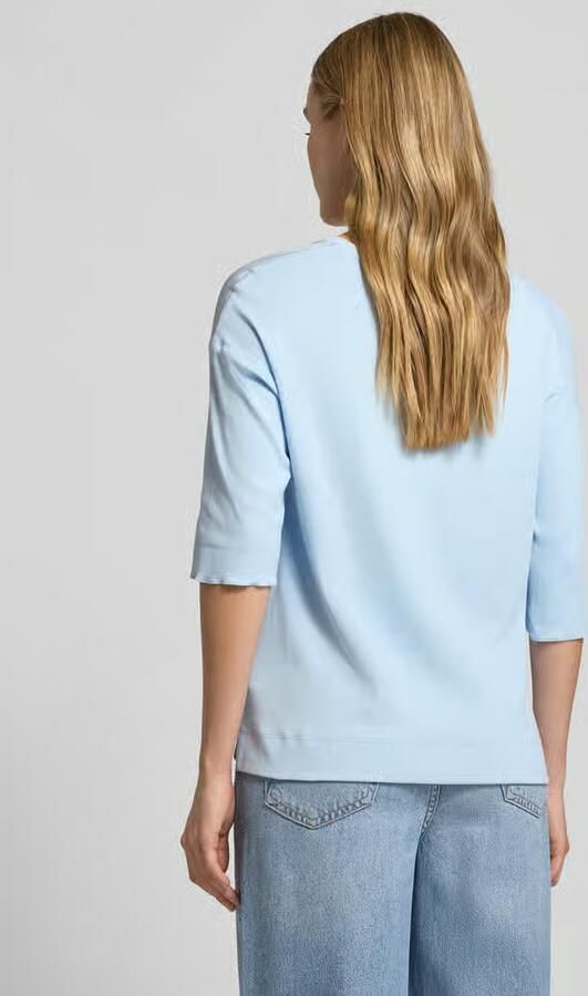 Marc Cain T-shirt met V-hals en 3 4-mouwen