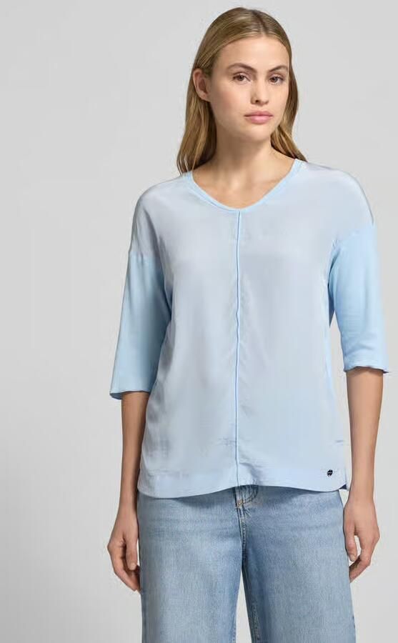 Marc Cain T-shirt met V-hals en 3 4-mouwen - Foto 2