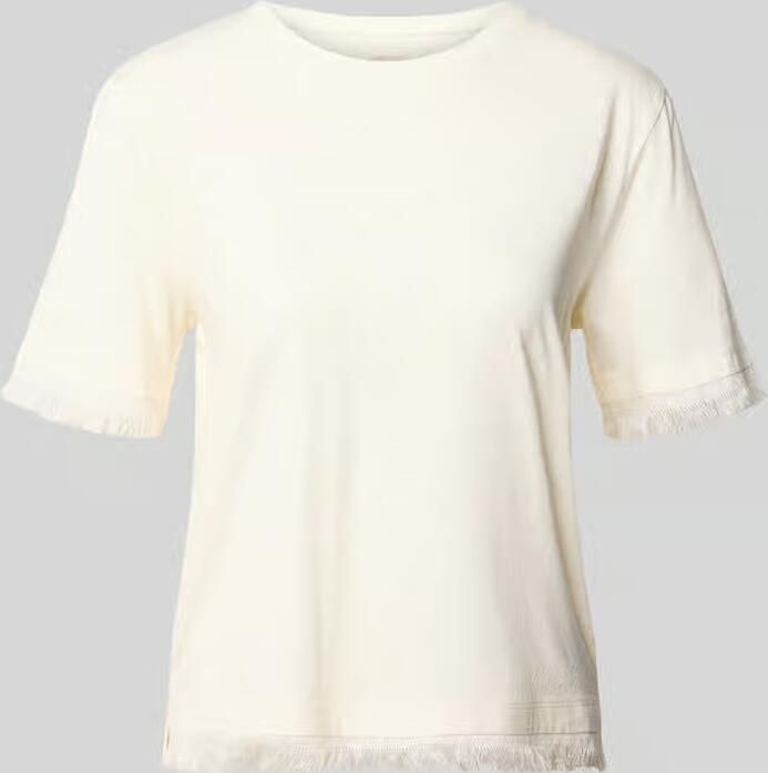 Marc Cain T-shirt van linnen met franjes - Foto 2