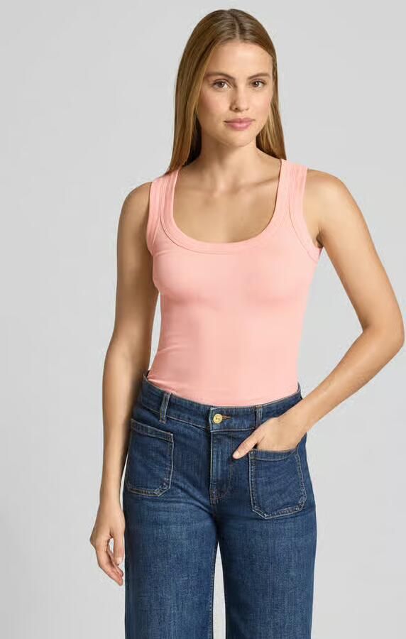 Marc Cain Tanktop in riblook met ronde hals - Foto 2