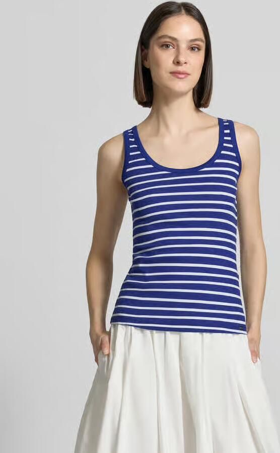 Marc Cain Tanktop in riblook met ronde hals - Foto 2