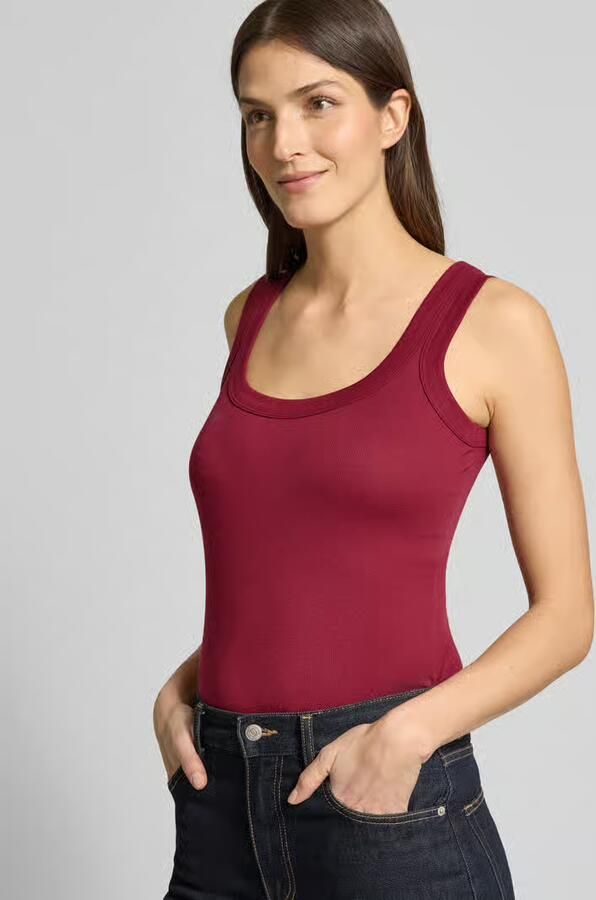 Marc Cain Tanktop met geribde ronde hals - Foto 2