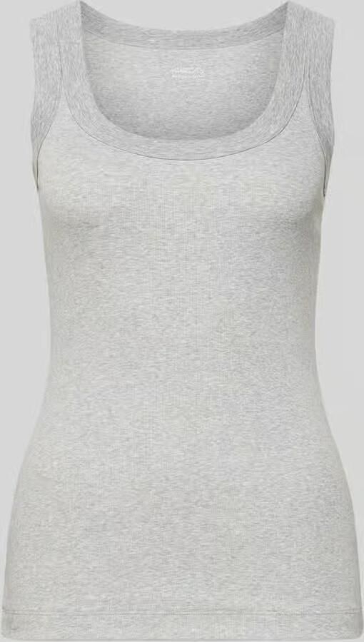 Marc Cain Tanktop met geribde ronde hals