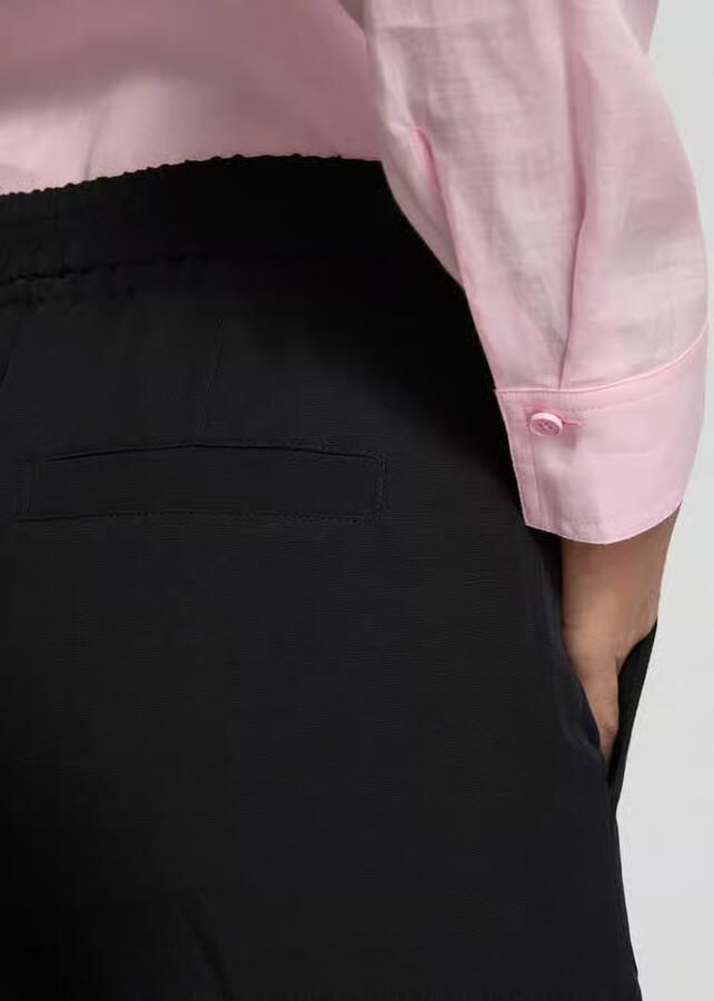 Marc Cain Tapered fit stoffen broek met tunnelkoord - Foto 2