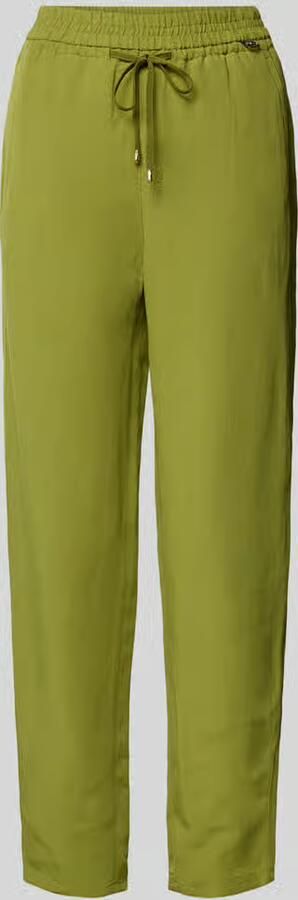 Marc Cain Tapered fit stoffen broek met tunnelkoord - Foto 2