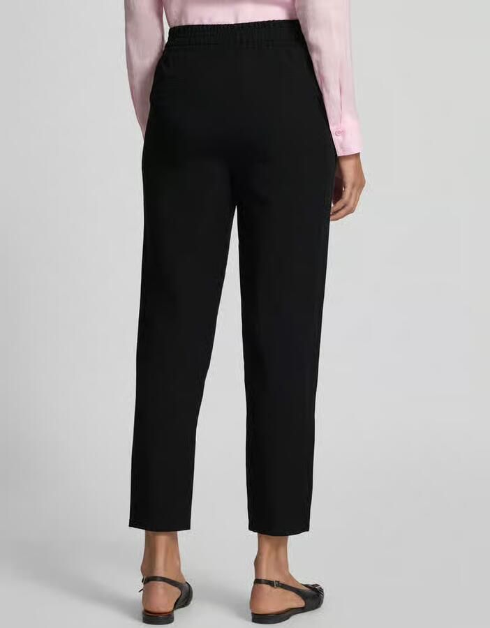 Marc Cain Tapered fit stoffen broek met tunnelkoord