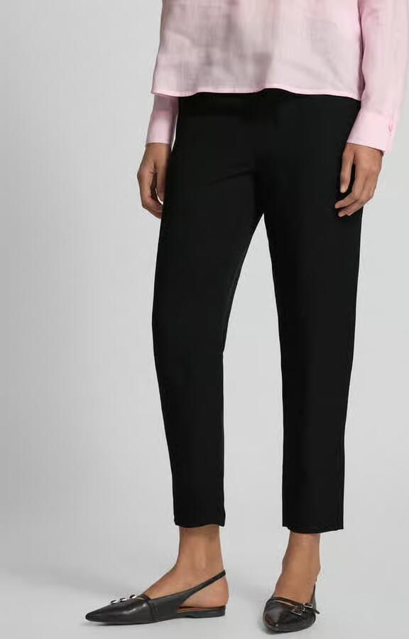 Marc Cain Tapered fit stoffen broek met tunnelkoord - Foto 3