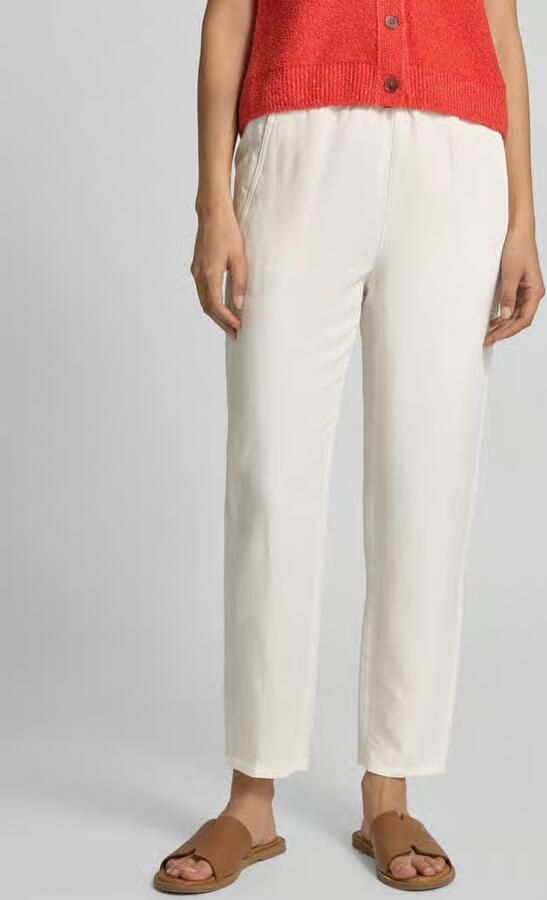 Only & Sons Tapered fit stoffen broek met tunnelkoord - Foto 3