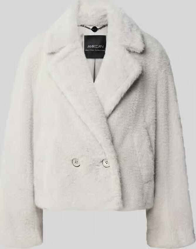 Marc Cain Teddyjack met dubbele knoopsluiting