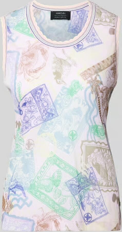 Marc Cain Top in tricotlook met katoen-aandeel