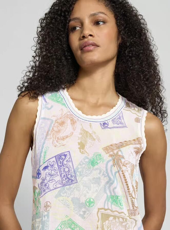 Marc Cain Top in tricotlook met katoen-aandeel - Foto 2