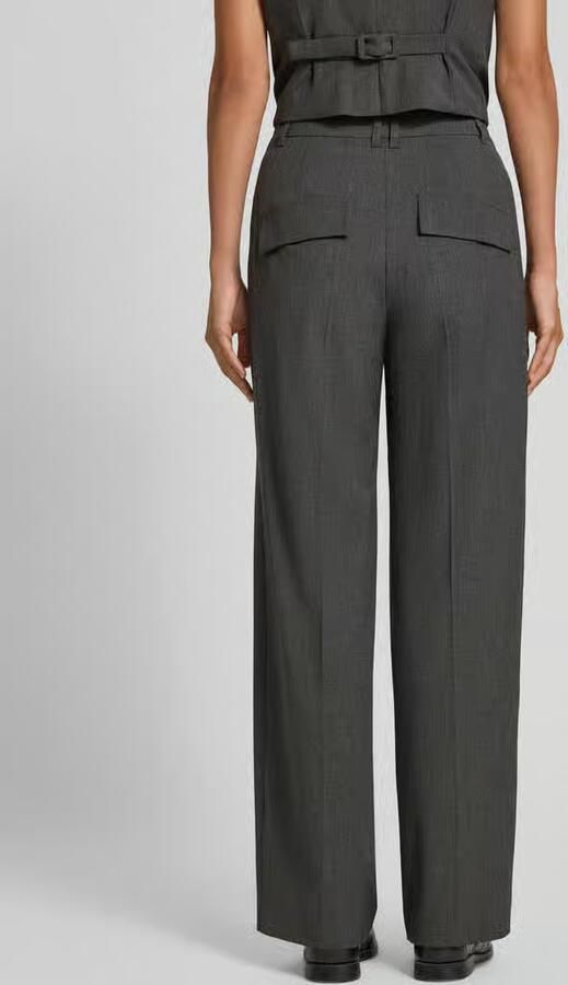 Marc Cain Wide fit broek met persplooien - Foto 3