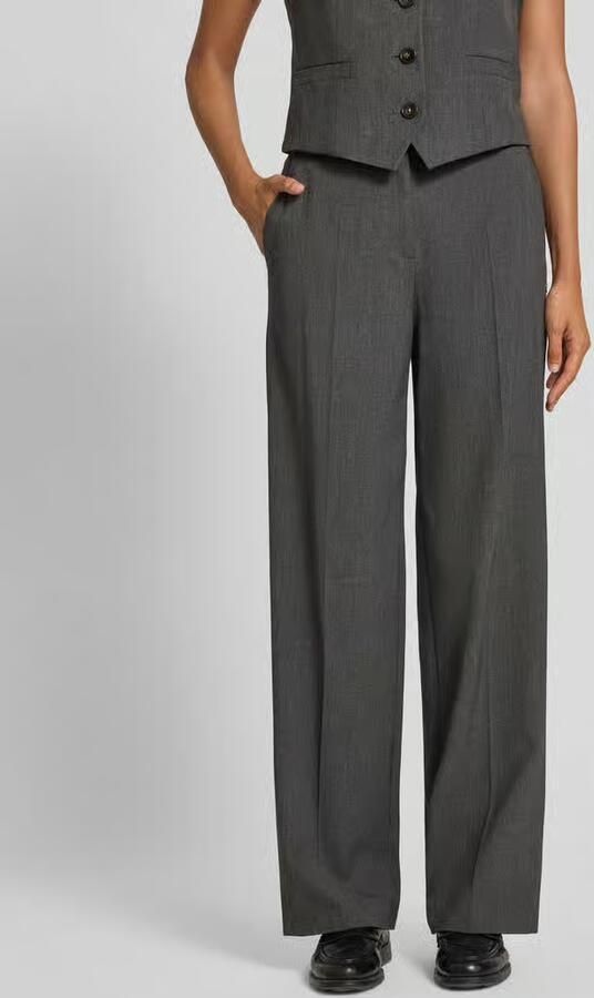 Marc Cain Wide fit broek met persplooien - Foto 2