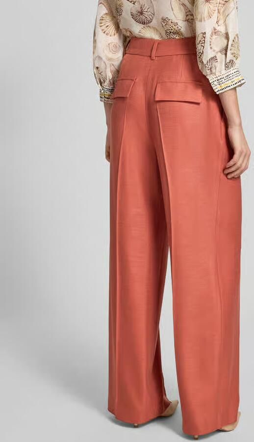 Marc Cain wide fit broek van mix van viscose en elastaan
