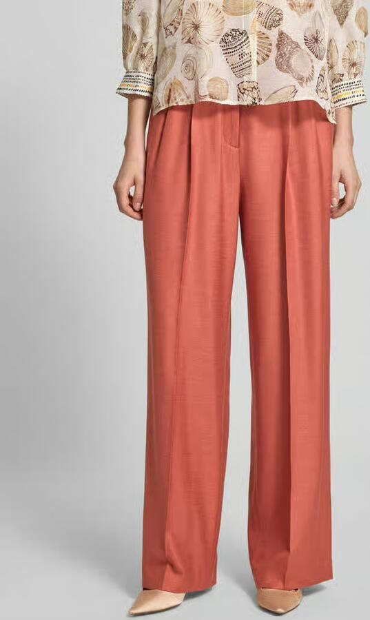 Marc Cain wide fit broek van mix van viscose en elastaan - Foto 3