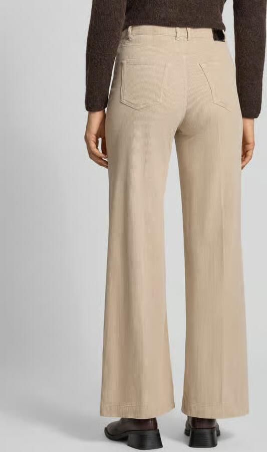 Marc Cain Wide fit corduroy broek met lyocell