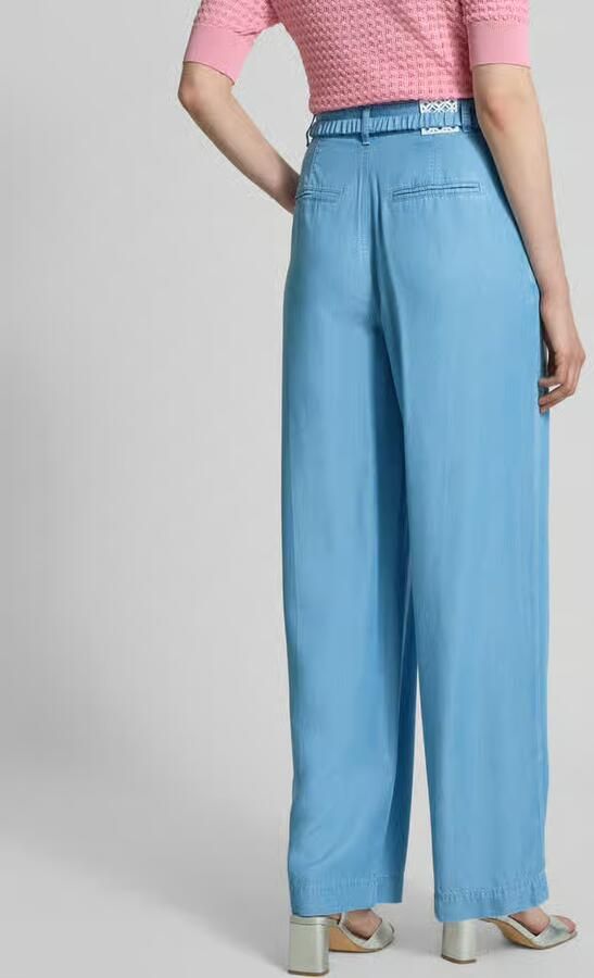 Marc Cain Wide fit jeans met bandplooien - Foto 3