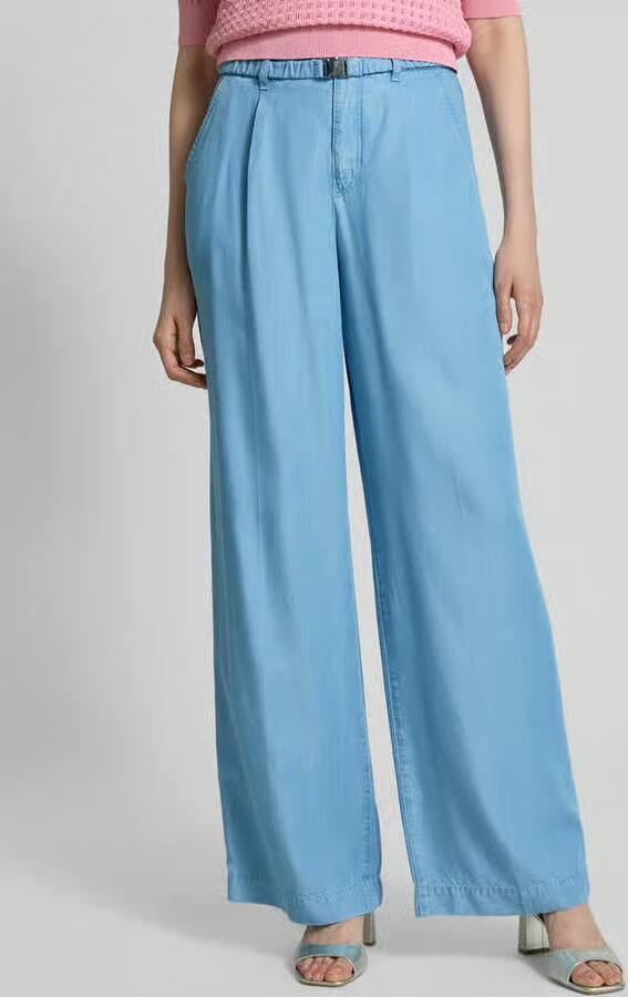 Marc Cain Wide fit jeans met bandplooien - Foto 2