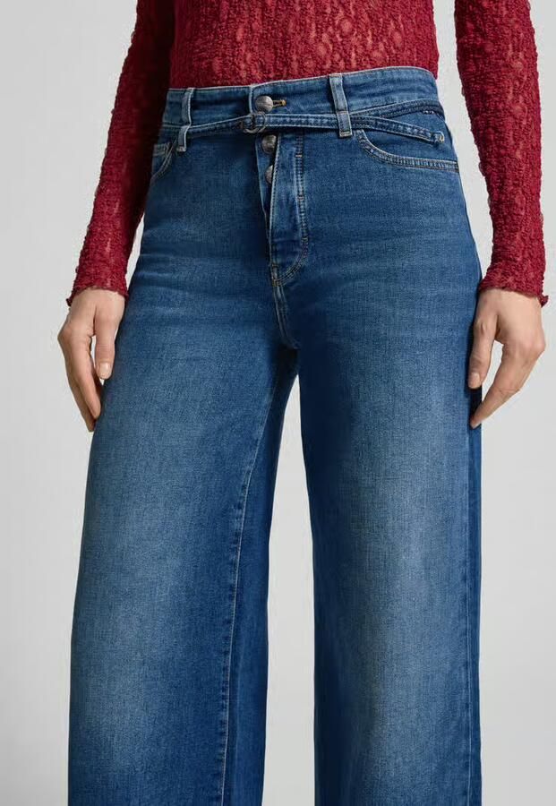 Marc Cain Wide fit jeans met tailleband - Foto 2