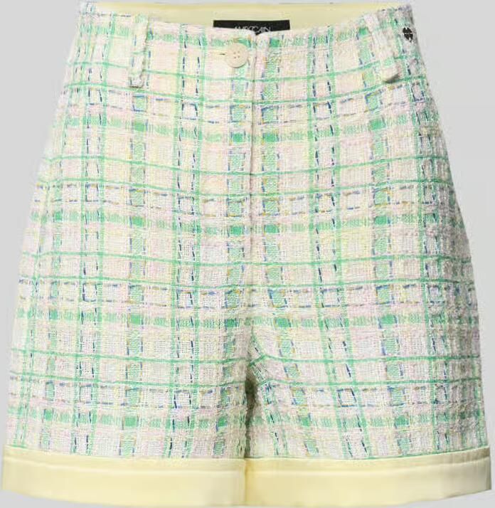 Marc Cain Wide fit korte broek met labeldetail