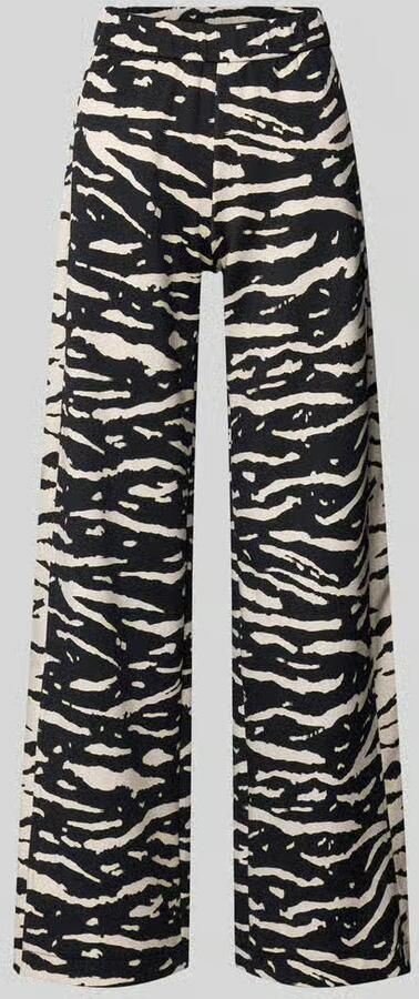 Marc Cain Wide fit stoffen broek met elastische band