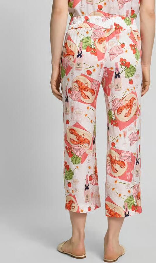 Marc Cain Wide fit stoffen broek met elastische band