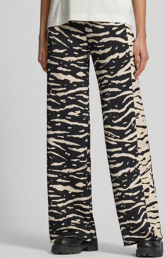 Marc Cain Wide fit stoffen broek met elastische band - Foto 2