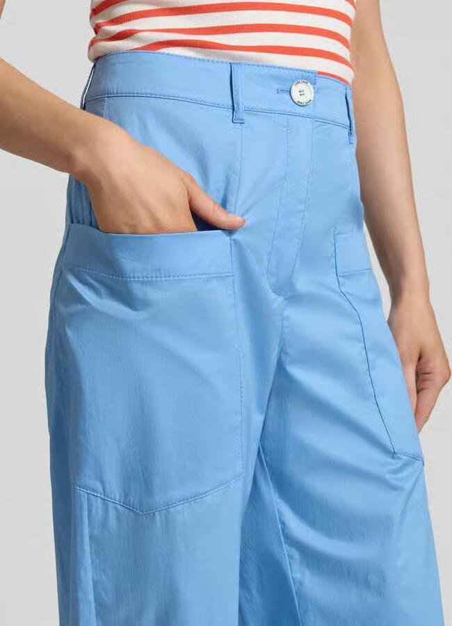 Marc Cain wide fit stoffen broek met opgestikte zakken