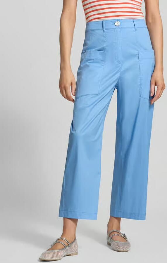 Marc Cain wide fit stoffen broek met opgestikte zakken - Foto 3