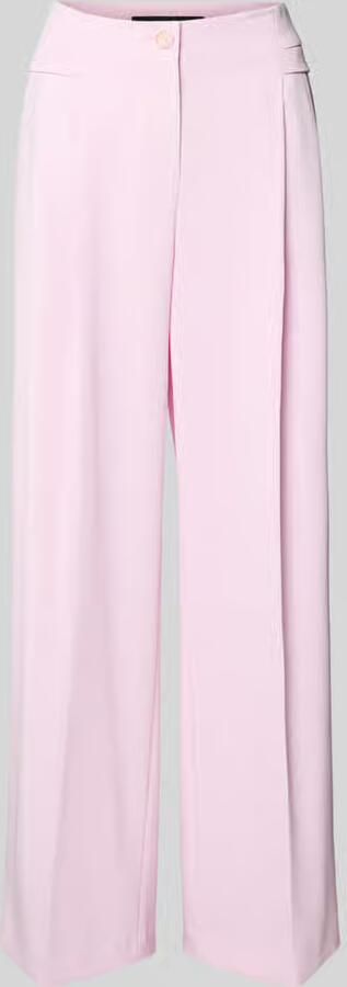 Marc Cain Wide fit stoffen broek met persplooien