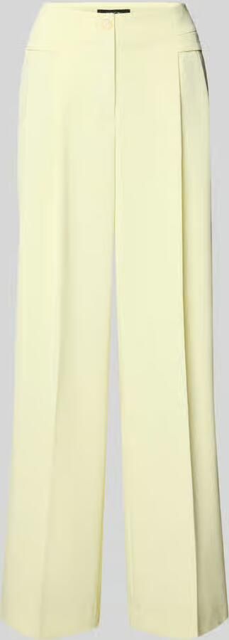 Marc Cain Wide fit stoffen broek met persplooien