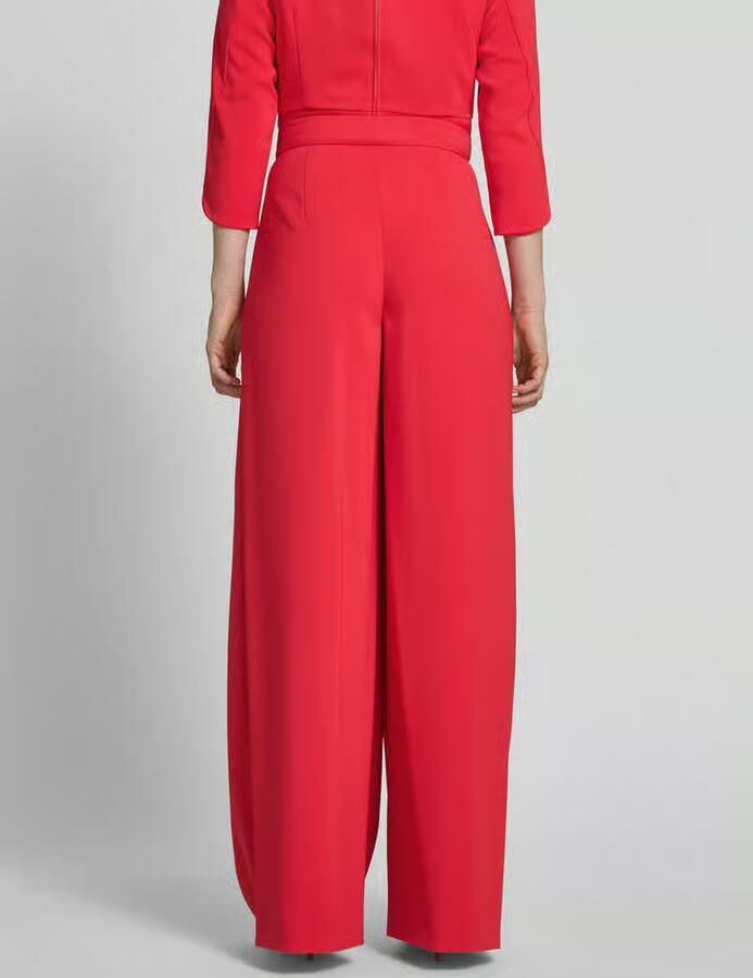 Marc Cain Wide fit stoffen broek met platte plooien