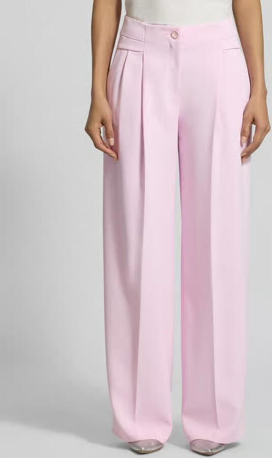 Marc Cain Wide Fit stoffen broek met vouwplooien - Foto 3