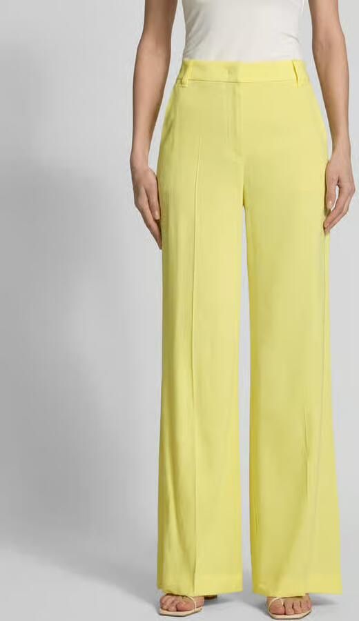 Marc Cain Wide fit stoffen broek van linnenmix - Foto 2