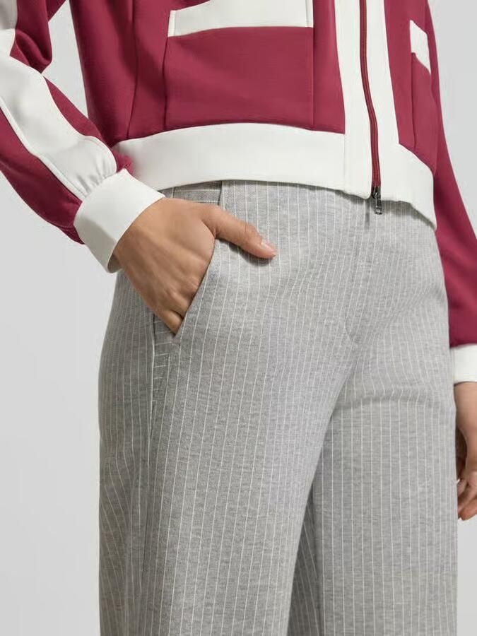 Marc Cain Wide fit stoffen broek van viscosemix - Foto 2