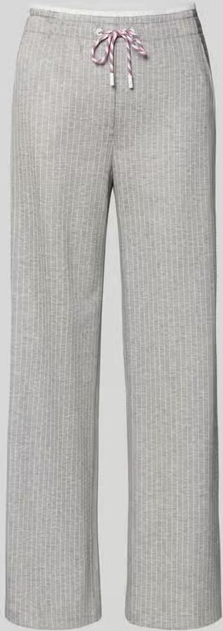 Marc Cain Wide fit stoffen broek van viscosemix