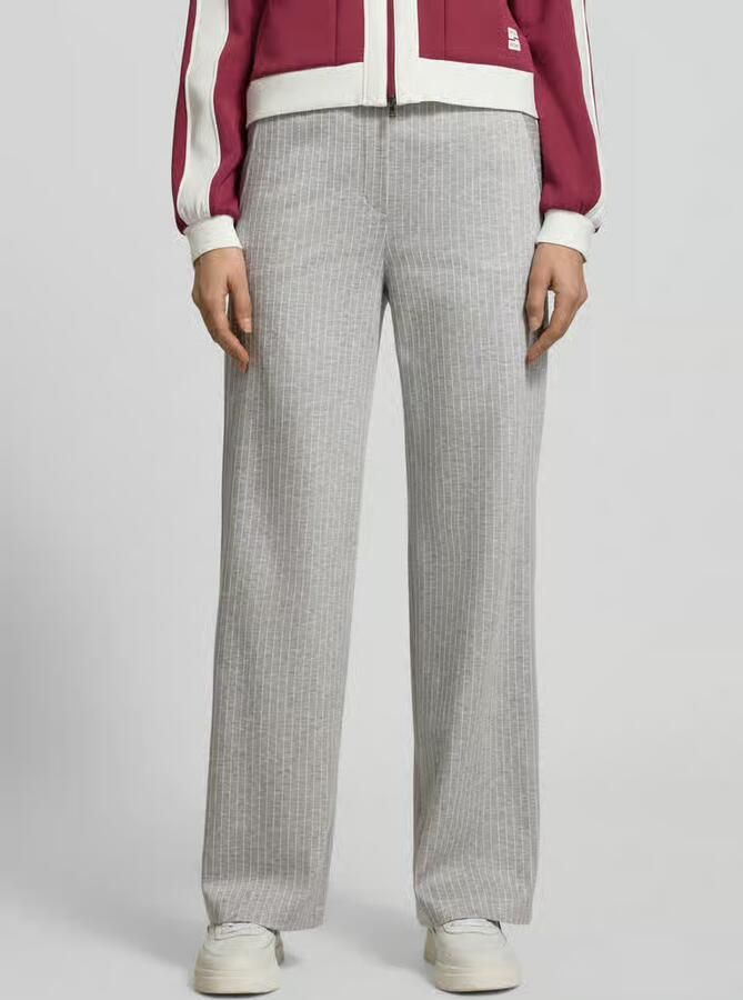 Marc Cain Wide fit stoffen broek van viscosemix - Foto 2
