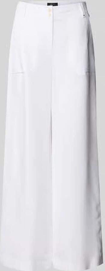Marc Cain wide fit stoffen broek van viscosemix met linnen-aandeel - Foto 2