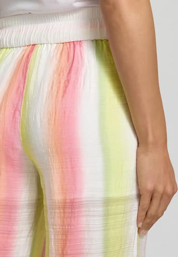Marc Cain wide fit stoffen broek van viscosemix met tunnelkoord