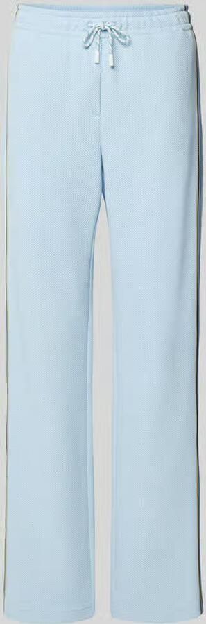 Marc Cain Wide fit Sweatpants met Structuurpatroon