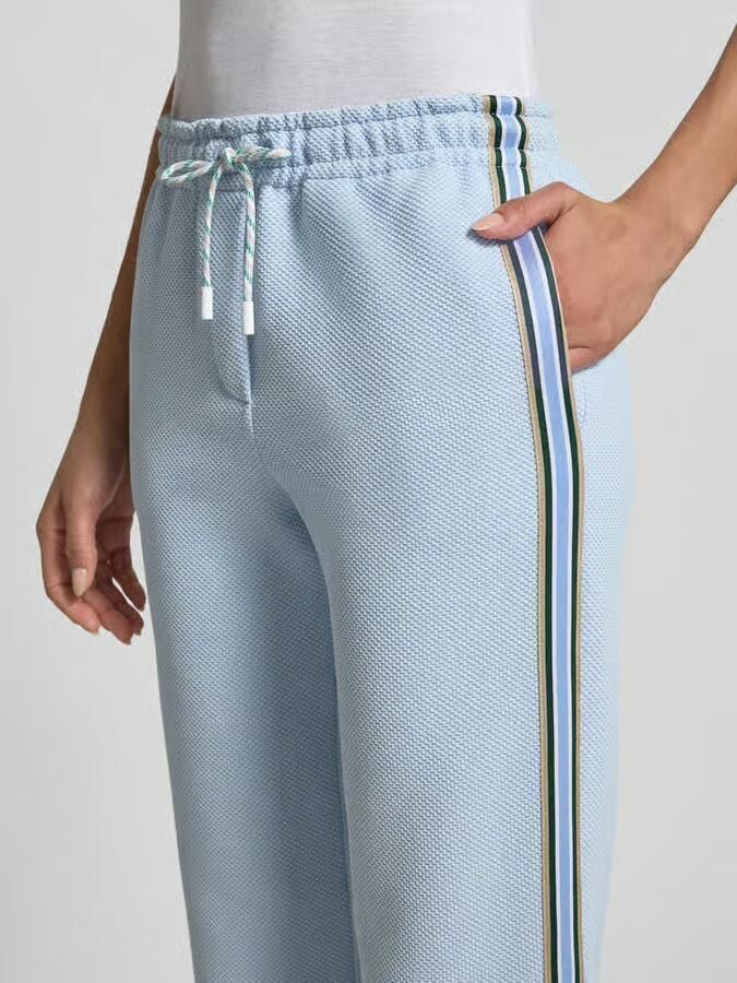 Marc Cain Wide fit Sweatpants met Structuurpatroon - Foto 2