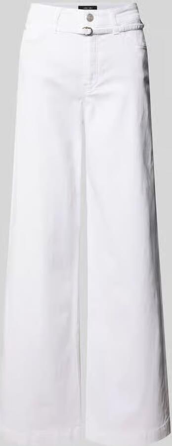 Marc Cain wide leg broek met riem - Foto 3
