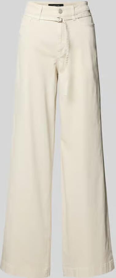 Marc Cain wide leg broek met riem - Foto 2
