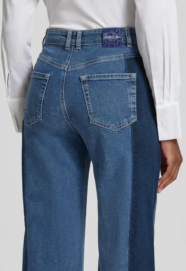 Marc Cain Wide leg jeans met steekzakken