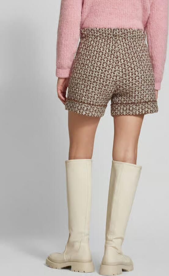 Marc Cain Wide leg korte broek in bouclélook - Foto 3