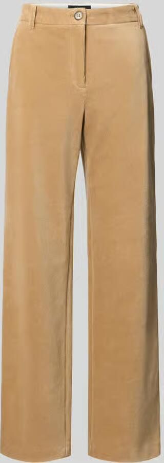 Marc Cain Wide Leg pantalon van katoenmix model 'WUKARI'