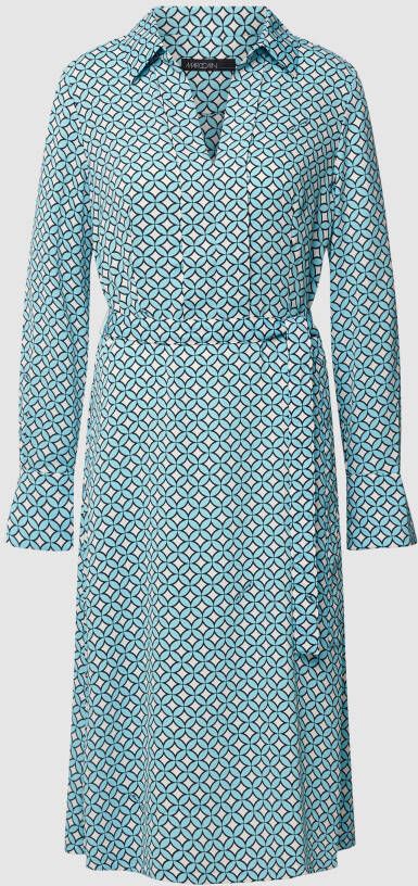 Marc Cain Midi-jurk met grafisch all-over motief model 'Additions A'