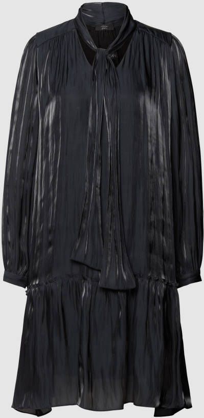 Marc Cain Midi-jurk met lange mouwen en vetersluiting